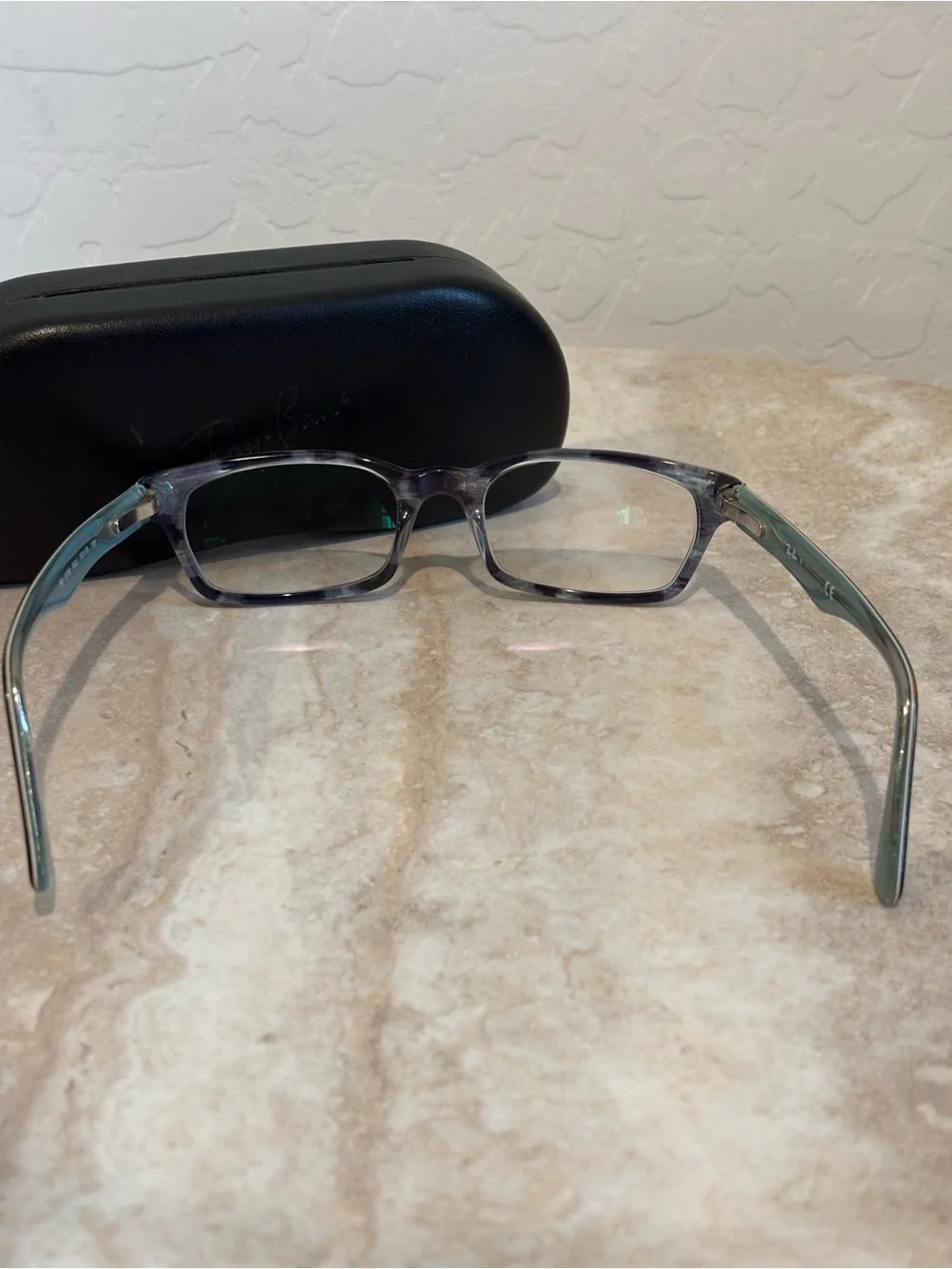 Ray-Ban RB 5150 Rectangle Eyeglasses in Dark Tortoise - Picture 6 of 8